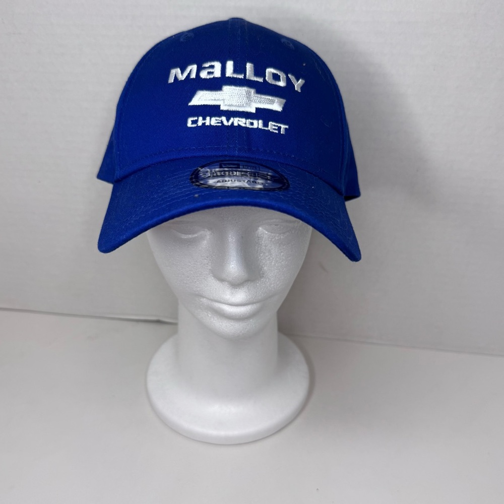 Chevrolet Malloy Dealers Hat Strap Back New Era 9 Forty Blue EUC